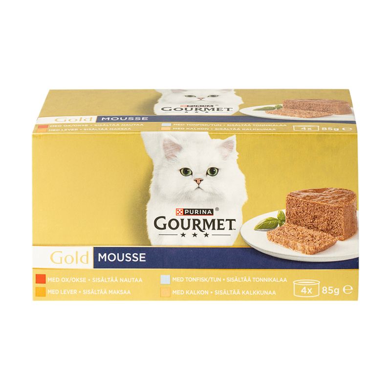 GOURMET GOLD, pastētes konservi kaķiem, 4x85 g
