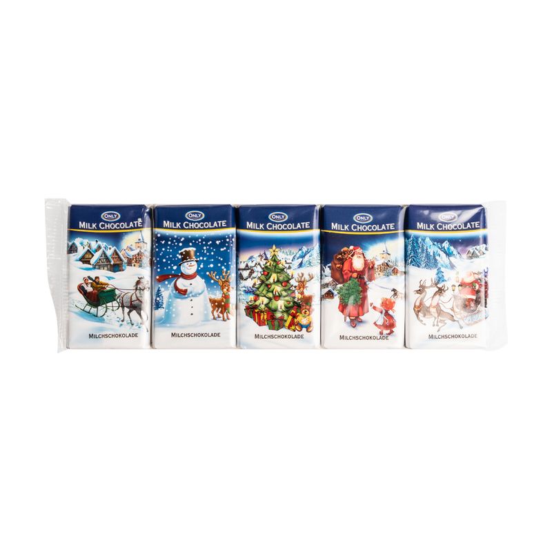 Piena šokolāde Only Christmas, 5x15 g