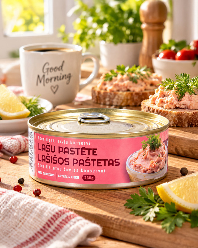 Lašu pastēte, 230 g