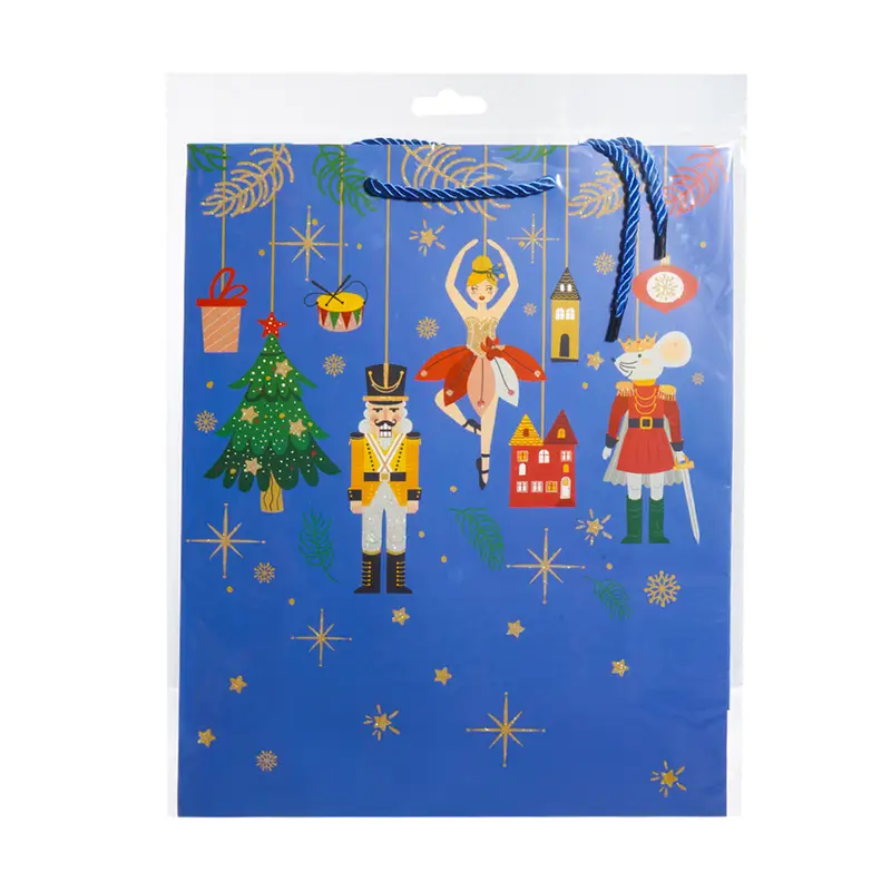 Ziemassvētku dāvanu maisiņš, 32x26x10 cm