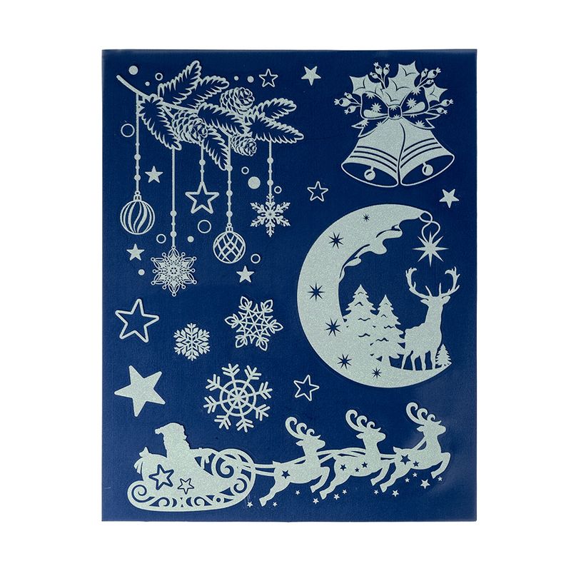 Ziemassvētku uzlīmes logiem, 38x30 cm