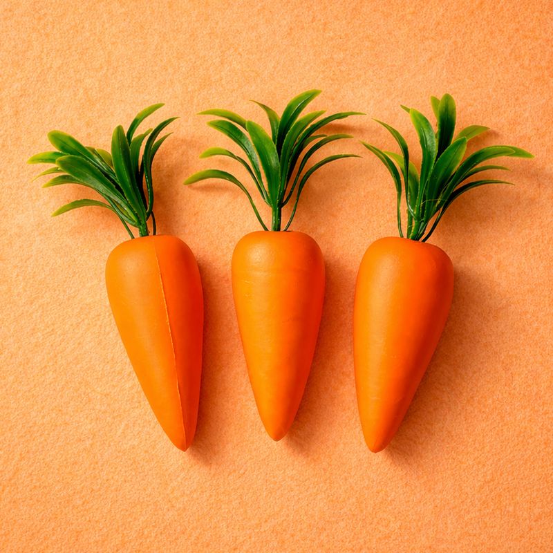 Dekoratīvas burkānu figūras, 3 gab.