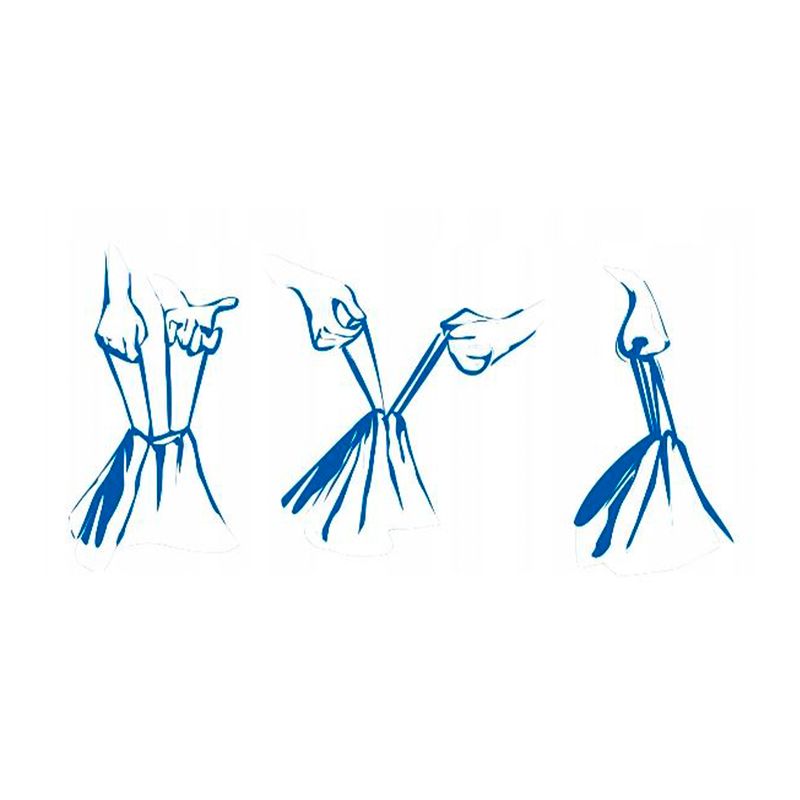 Atkritumu maisi ar savilcēju, 60 l, 10 gab.