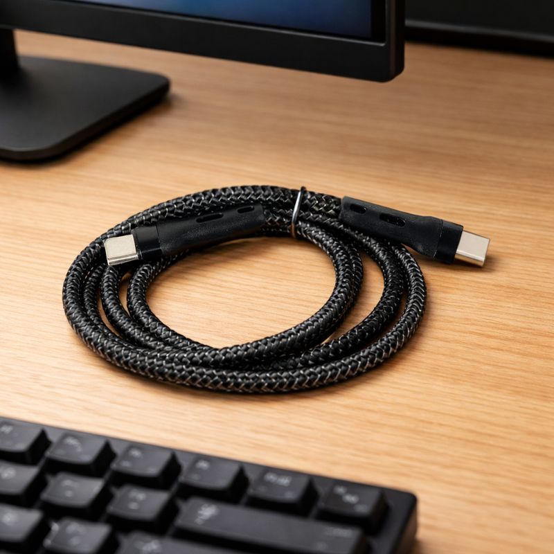 Kabelis 1m, type C to type C