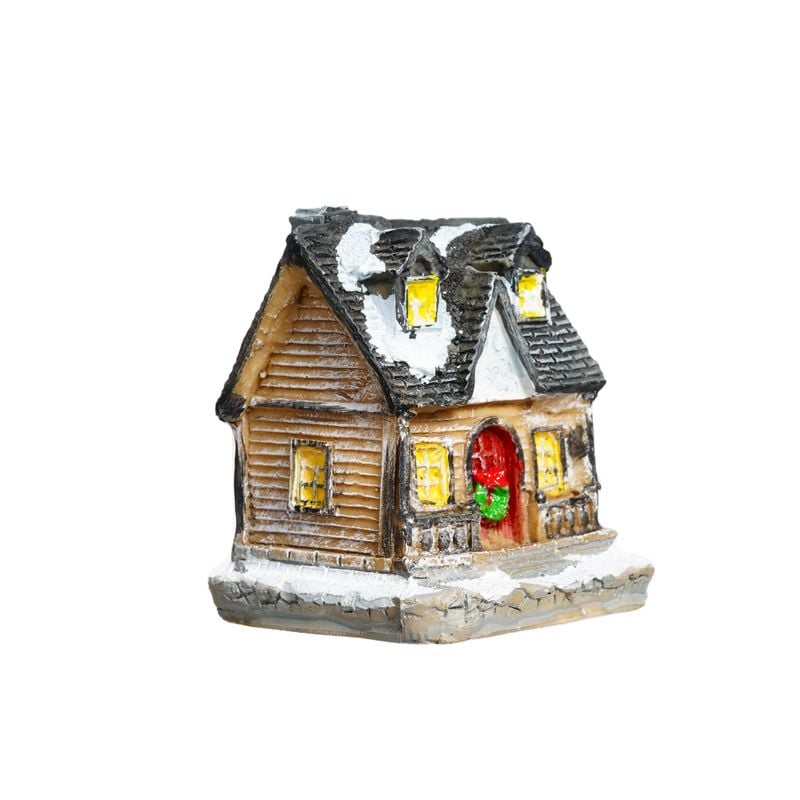 Mājiņa ar Led gaismu, 9x6x4 cm