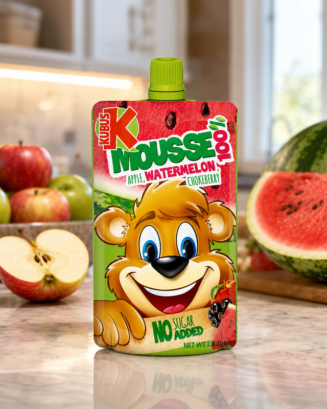 Ābolu - arbūzu biezenis KUBUŠ 100%, 100 g