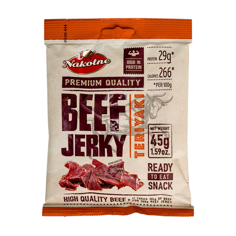 Liellopu uzkoda NĀKOTNE BEEF Jerky, 45 g, dažādi veidi