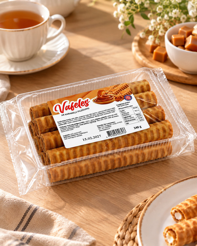 Вафли с начинкой, в ассортименте, 0.340 г