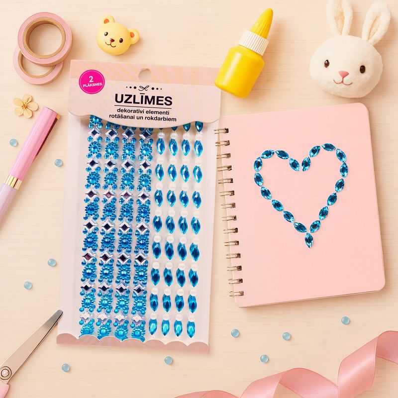 Dekoratīvo uzlīmju komplekts, 19х10 cm, dažādi veidi