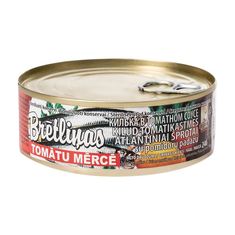 Brētliņas tomātu mērcē, 240 g