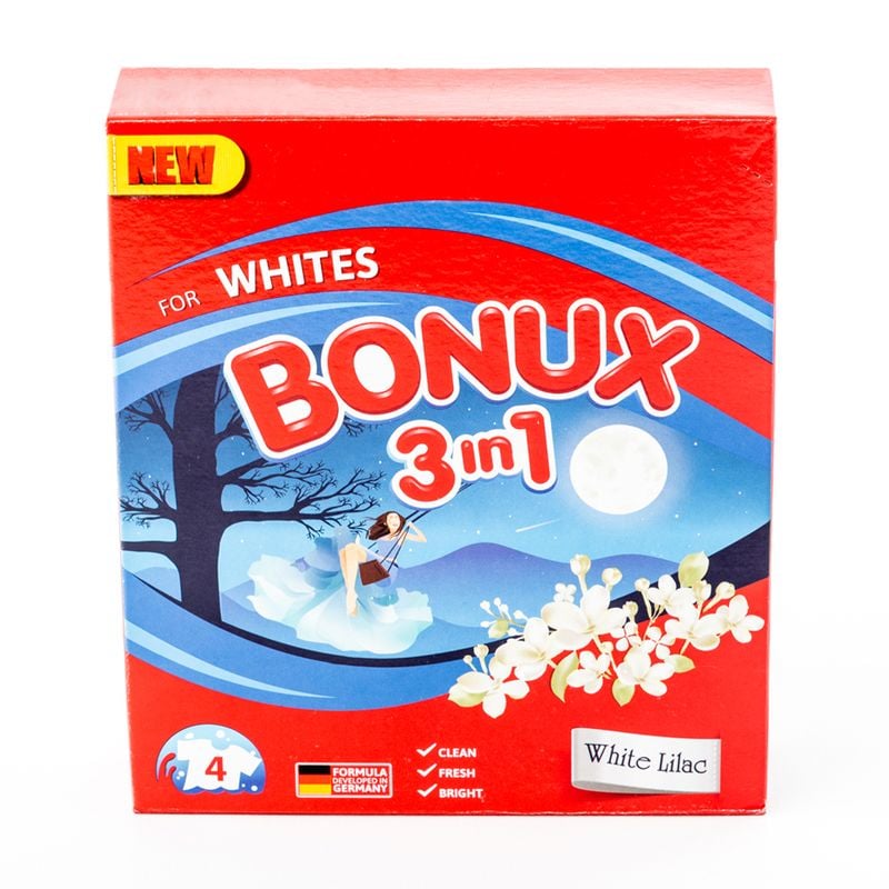 Veļas mazgāšanas pulveris Bonux 3in1, 400 g