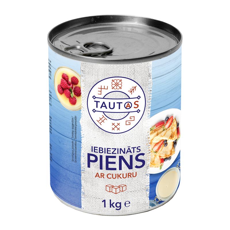 Piens iebiez.ar cukuru, TAUTAS, 1 kg