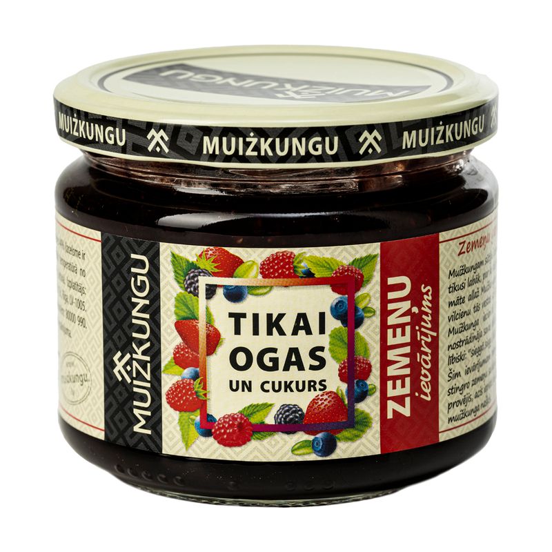 Zemeņu ievārījums Muižkungu, 350 g