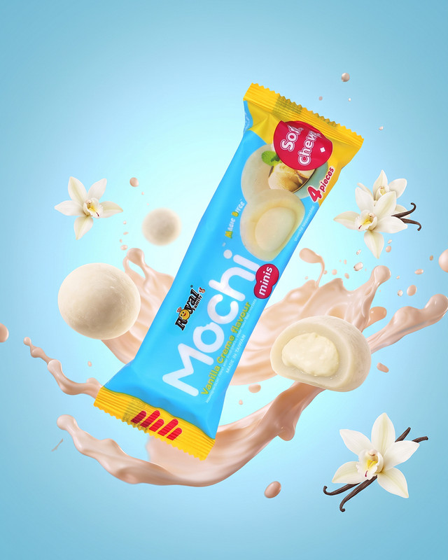 Rīsu deserts ar vaniļas krēmu Mochi Mini, 40 g