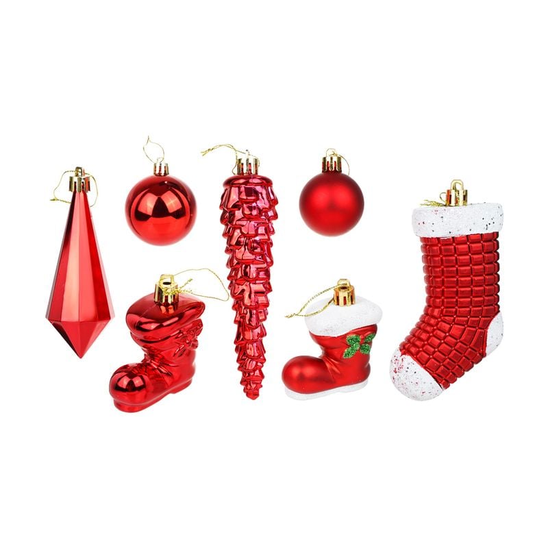 Eglītes rotājumu komplekts, 21 gab.