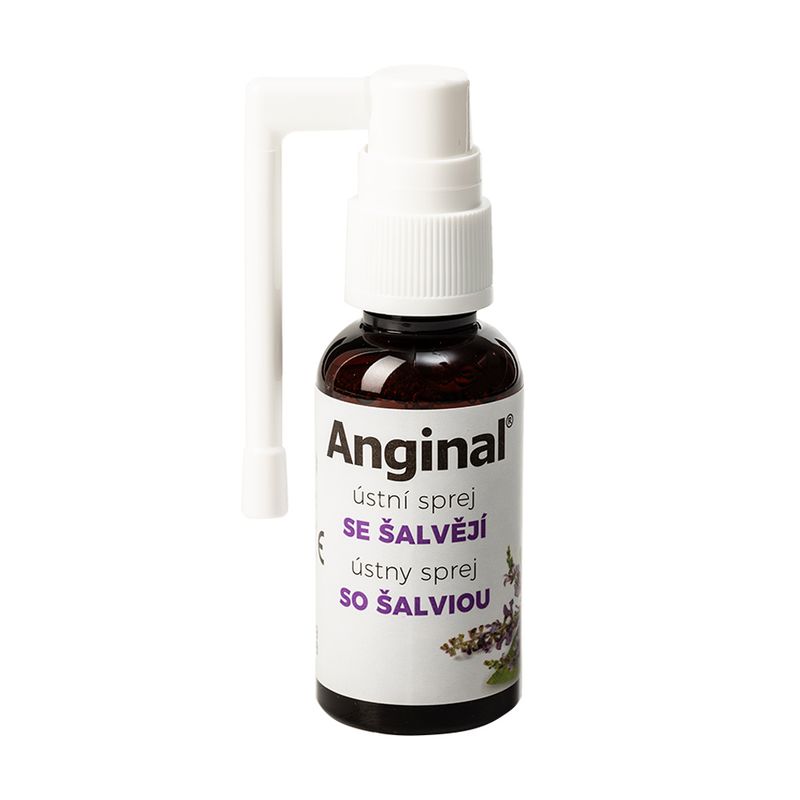 Sprejs kaklam Anginal, 30 ml