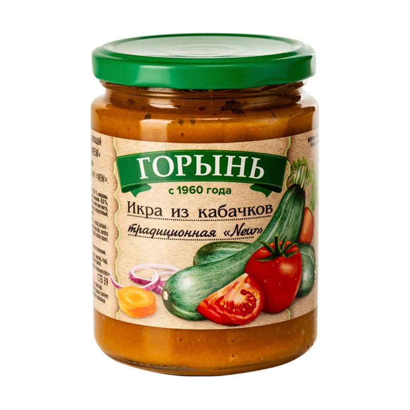 Tradicionālie kabaču ikri Gorin, 430 g