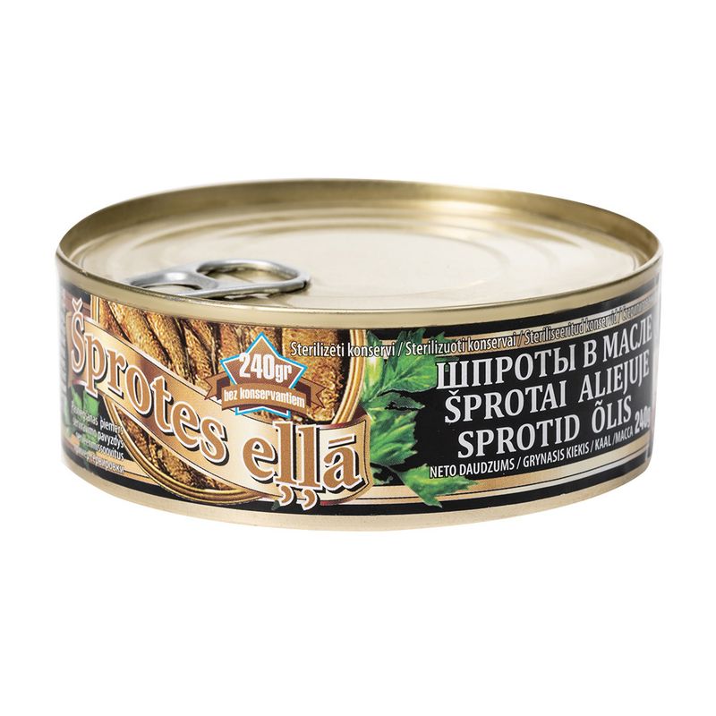 Šprotes  eļļā, 240 g