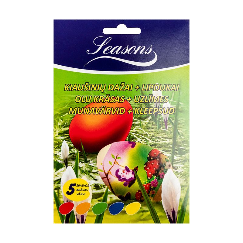 Komplekts olu krāsošanai, krāsas un uzlīmes