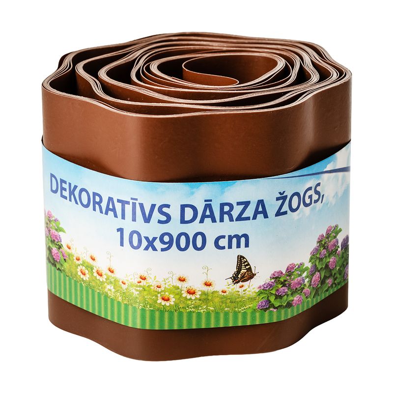 Plastmasas dārza apmale 10 cm x 9 m
