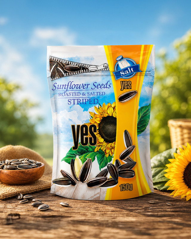 Saulespuķu sēklas YES, dažādi veidi, 150 g