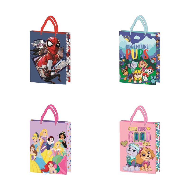 Dāvanu maisiņš "Multfilmu varoņi" 32x27x10 cm