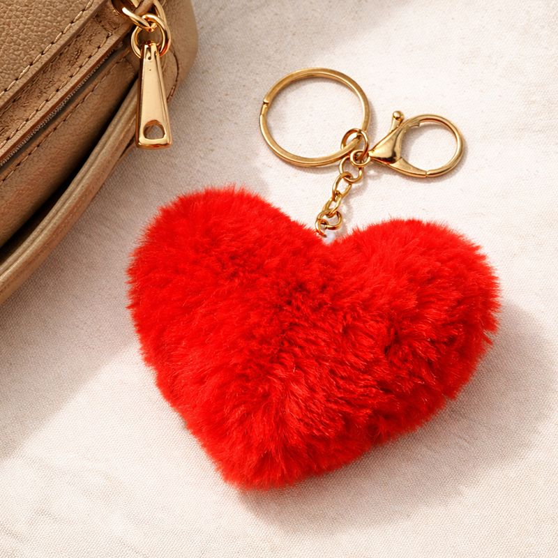 Pūkains atslēgu piekariņš Sirds, 10 cm