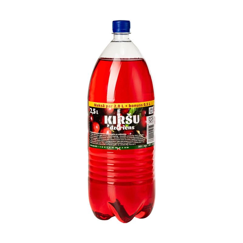 Bezalkoholisks gāzēts dzēriens Ķiršu, 2,5 l