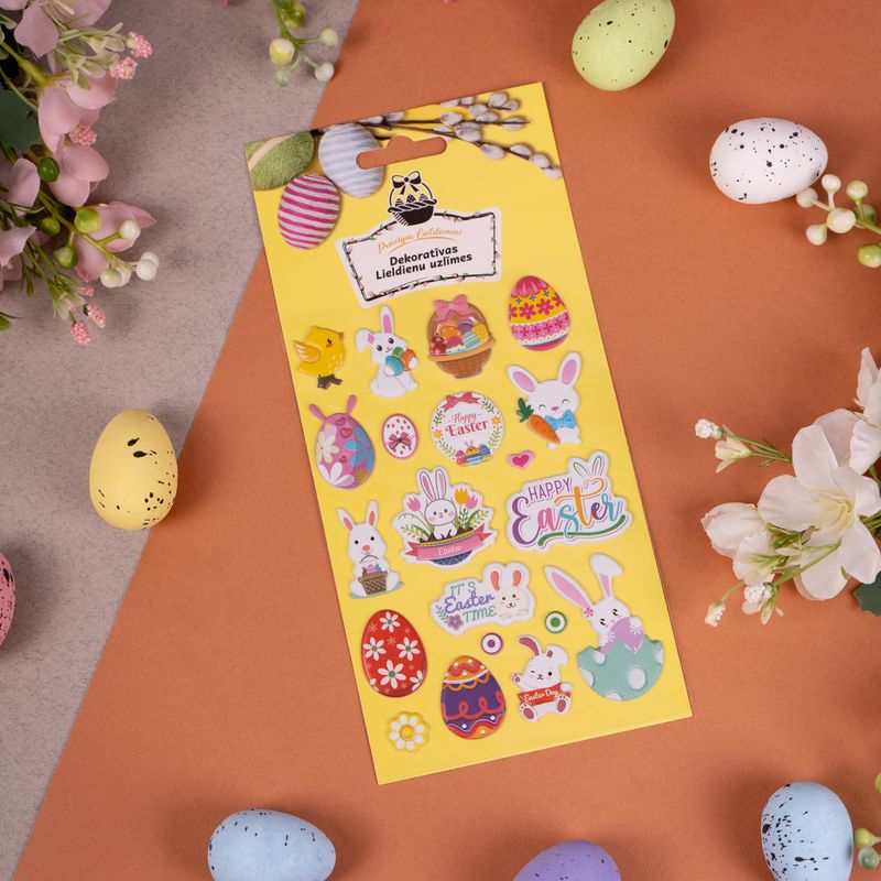 Lieldienu uzlīmes, 10x18 cm