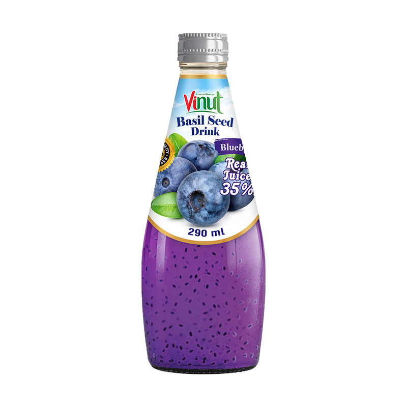 Dzēriens ar bazilika sēklām Vinut, dažādas garšas, 290 ml
