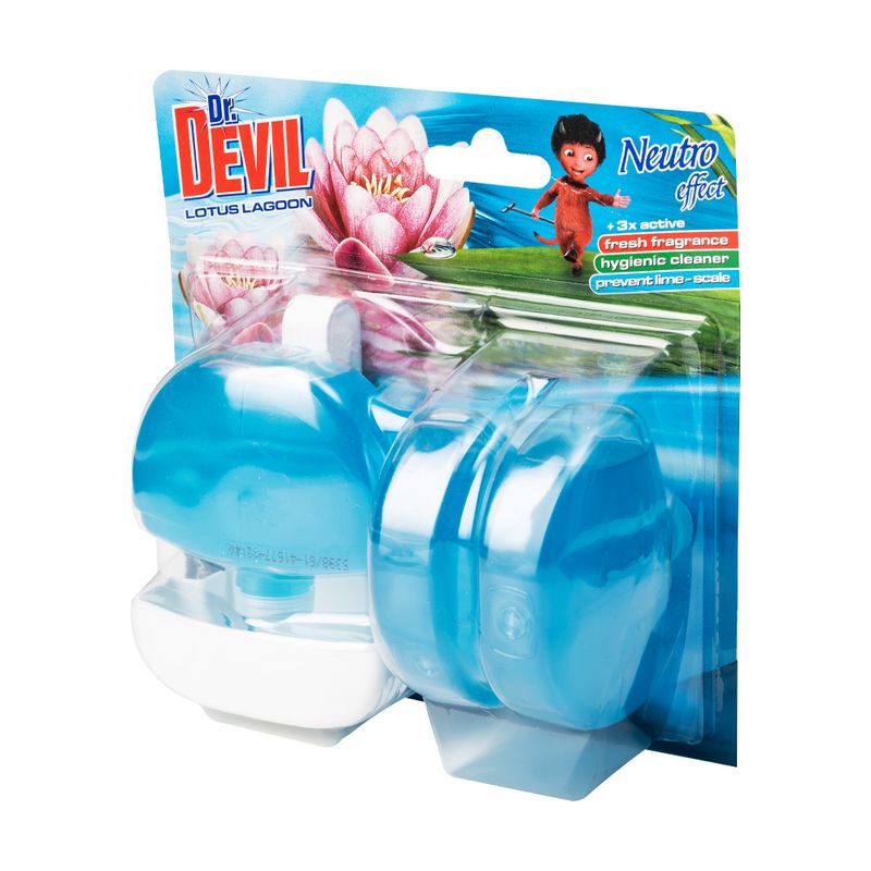 Tualetes bloks Dr. Devil, Lemon fresh, 3x55 ml