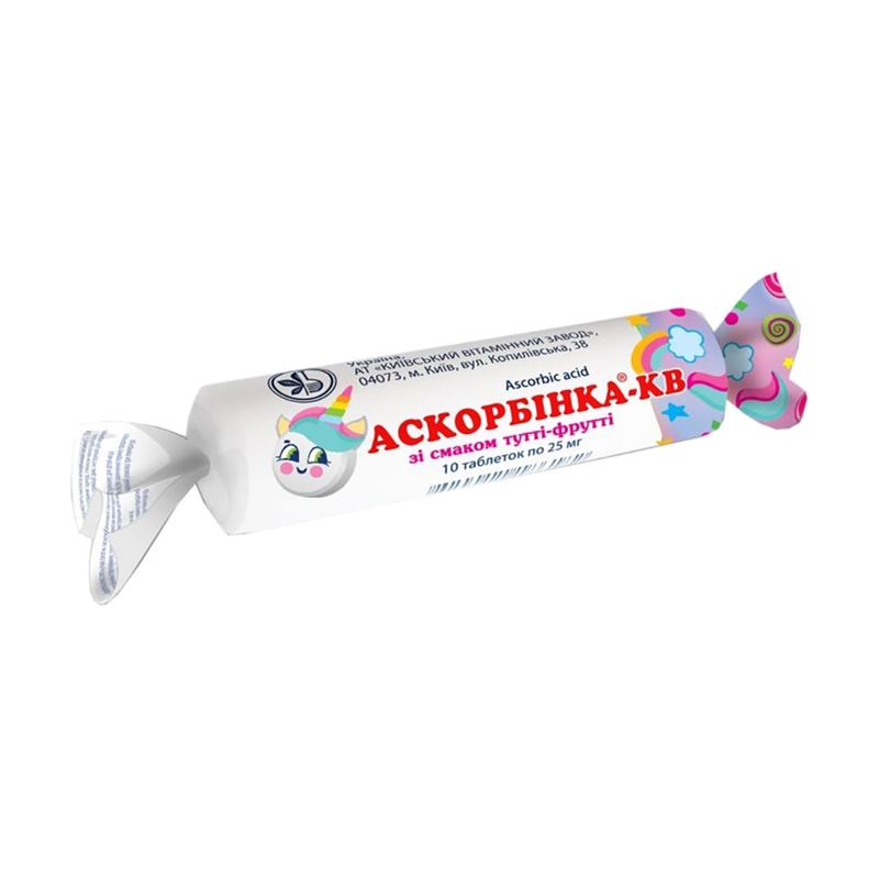 Konfektes Askorbinka, 10 gab., 25 mg