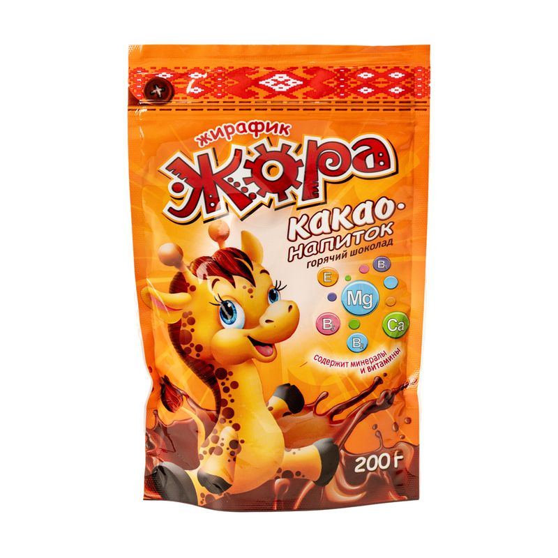 Šķīstošs kakao dzēriens Zhirafik Zhora, 200 g