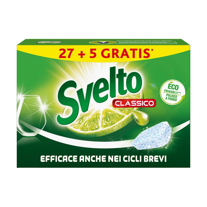 Kapsulas trauku mazgājamai mašīnai Svelto, 32 gab.