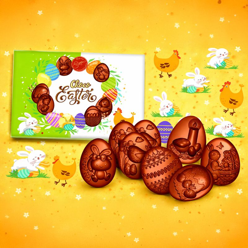 Piena šokolāde Choco Easter, 80 g