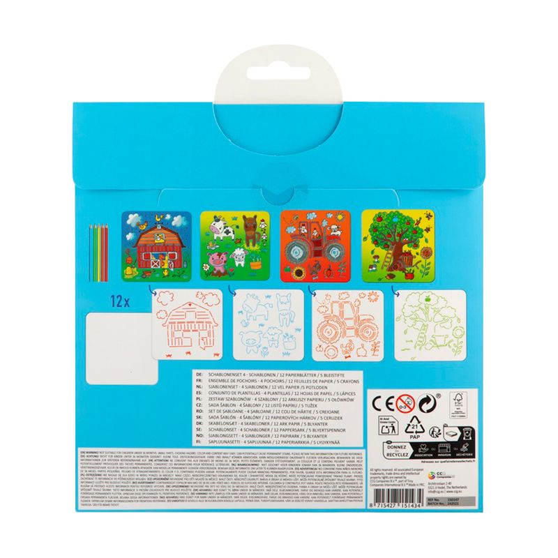 Zīmēšanas komplekts ar 5 zīmuļiem, 12 lapas