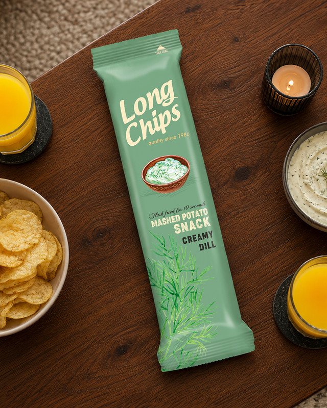 Kartupeļu plāksnes Long Chips, dažādas garšas, 75 g
