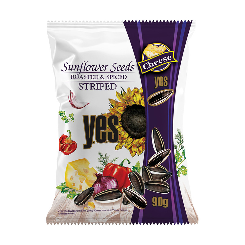 Saulespuķu sēklas YES, dažādas garšas, 90 g