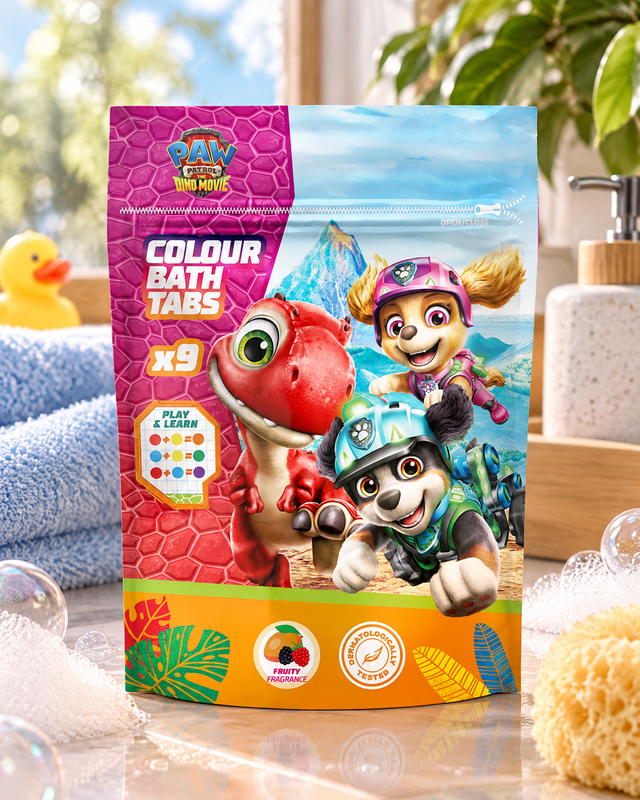 Tabletes vannas ūdens iekrāsošanai Paw Patrol, 9 × 16 g
