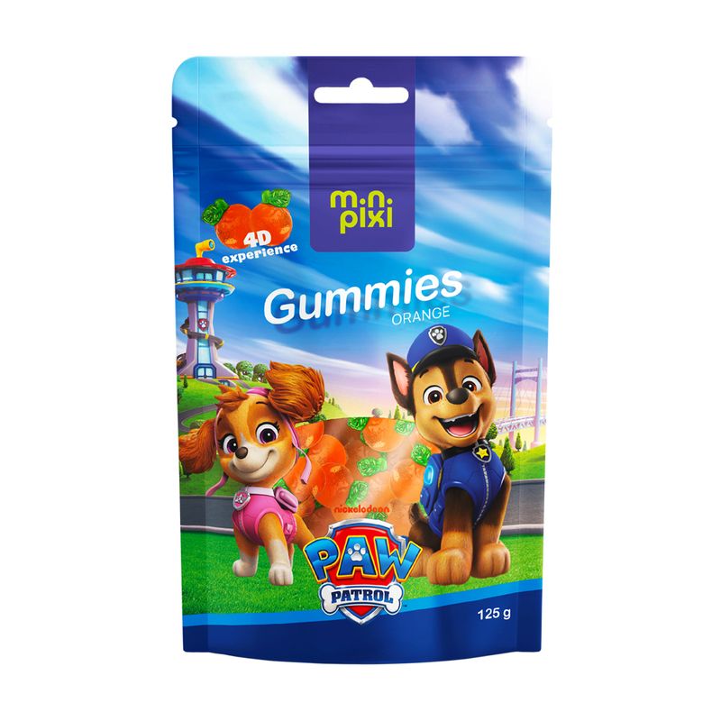 Želejkonfektes MiniPixi 4D, 125 g, dažādas garšas