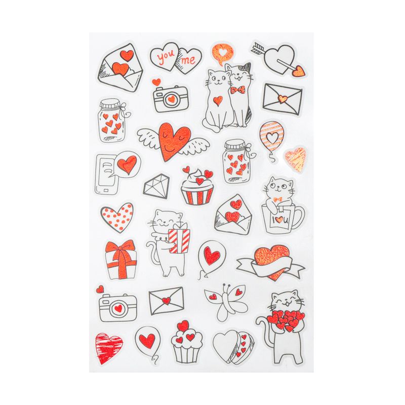 Uzlīmju komplekts Mīlu, dažādi veidi