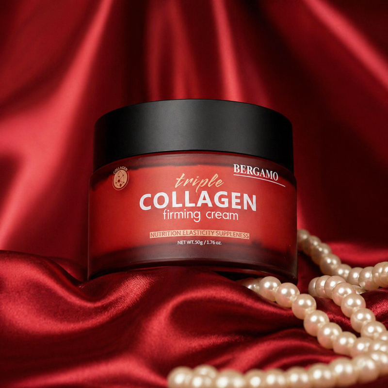 Nostiprinošs sejas krēms ar trīskāršu kolagēnu BERGAMO Triple Collagen, 50 g