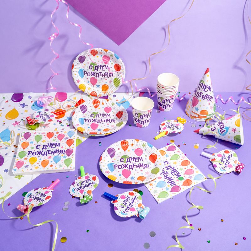 Ballīšu svilpe - mēle, Party, 6 gab., dažādi veidi