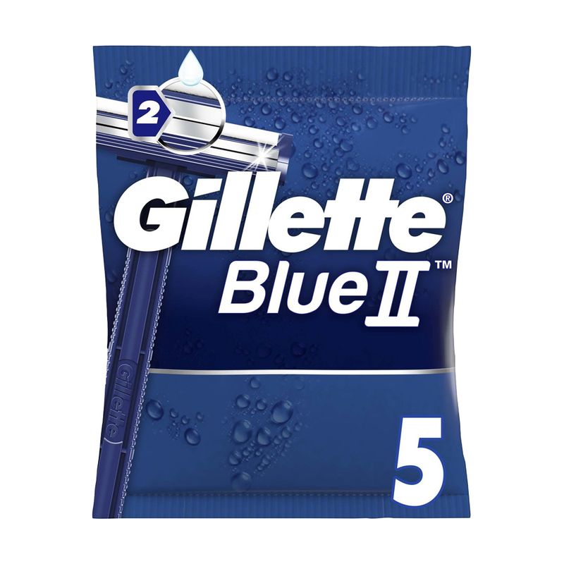 Vīriešu vienreizlietojamie skuvekļi Gillette Blue II, 5 gab.