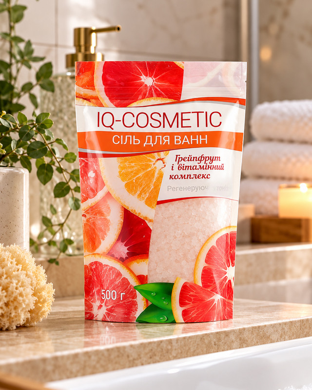 Vannas jūras sāls, IQ-cosm., dažādi veidi, 500 g
