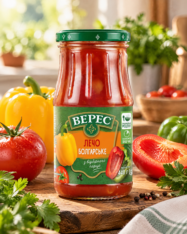 Bulgāru Lečo Veres, 440 g