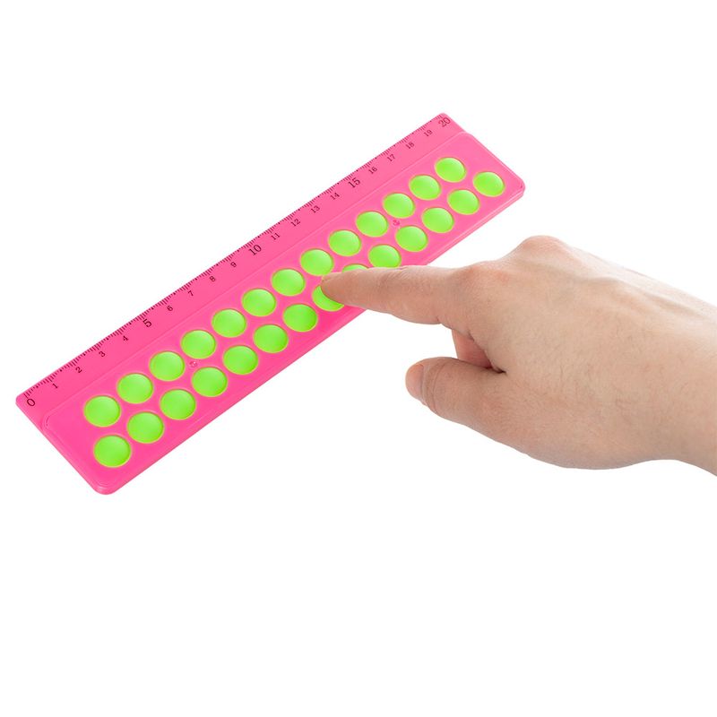Pop it lineāls, Hupper Dupper, 20 cm, dažādas krāsas