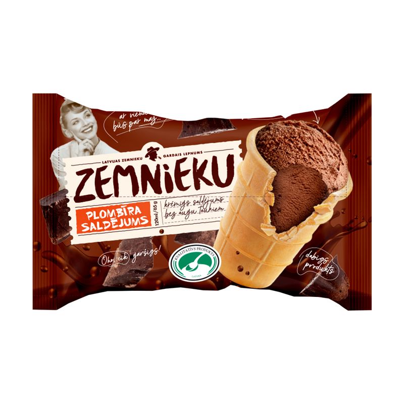 Мороженое шоколадное ZEMNIEKU, 120 мл