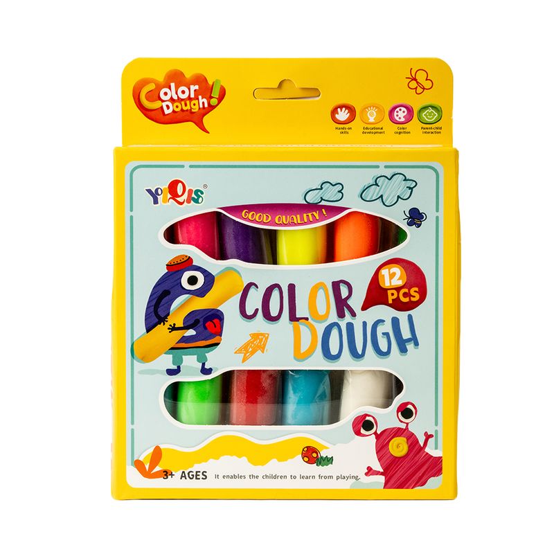 Plastilīna komplekts, 12 krāsas