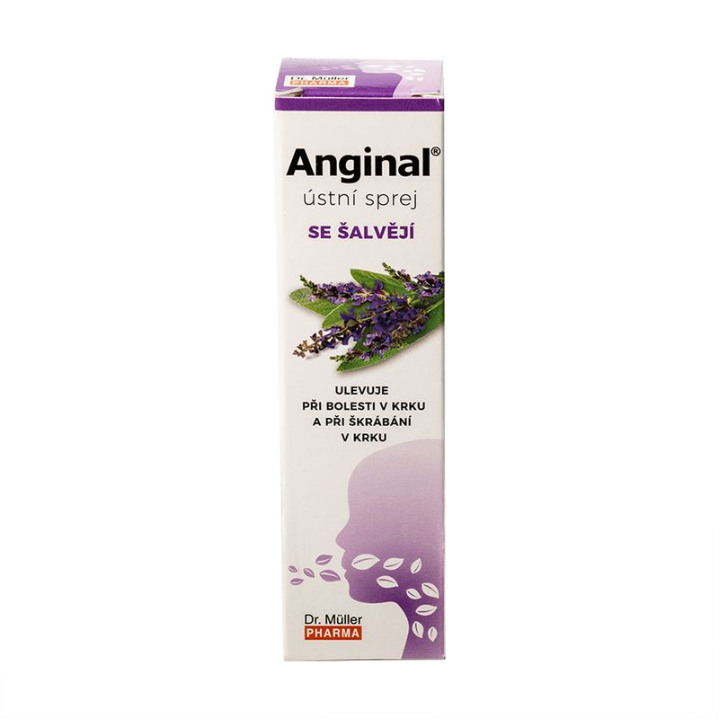 Sprejs kaklam Anginal, 30 ml